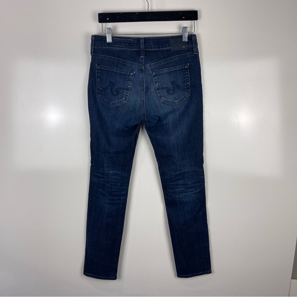 AG Jeans The Beau Slouchy Skinny Jeans Dark Wash Faded Women's Size 25R - Picture 2 of 10